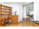 Home office area with natural light and hardwood flooring at 377 Van Buren St, Greenfield, IN 46140