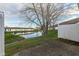 Enjoy a peaceful pond view from the backyard, offering a relaxing natural setting at 3818 Gray Pond Ct, Indianapolis, IN 46237