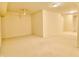 Expansive basement featuring neutral carpet, recessed lighting, and open layout at 3926 Castle Rock Dr, Zionsville, IN 46077