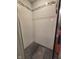 Standing shower with tile walls and floors, accented by a decorative tile border at 4808 N Camelot Dr, Muncie, IN 47304
