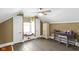 Well-lit bedroom with desk and lots of storage space at 490 W Walnut St, Zionsville, IN 46077