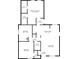 Detailed floor plan showcasing the layout of the home, including room dimensions at 6124 Dry Den Ct, Indianapolis, IN 46221