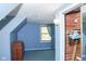 Bedroom with sloped ceiling, window, closet and dresser at 649 E Country Ln, Martinsville, IN 46151
