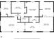 Home floor plan showcasing the layout of the bedrooms, bathrooms, living room, and kitchen at 66 Coronado Rd, Indianapolis, IN 46234