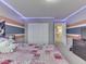 Well-lit bedroom showcasing a large closet, carpet, and recessed lighting at 7730 Imperial Eagle Dr, Zionsville, IN 46077