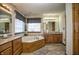 Bright bathroom with large soaking tub, double vanities, and ample natural light at 8358 Balmoral Dr, Avon, IN 46123