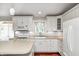 Bright kitchen featuring white cabinets, ample counter space, and updated appliances at 901 W 250 N, Lebanon, IN 46052