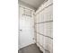 Bathroom with linen shower curtain at 902 Villa Ave, Indianapolis, IN 46203