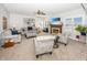 Cozy living room with a fireplace, neutral colors, and plenty of natural light and nice decor at 1043 Palomar Dr, Westfield, IN 46074