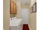 Practical laundry room with a washer, dryer, storage cabinets, and a convenient exterior access door at 10629 Medinah Dr # 1, Indianapolis, IN 46234