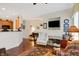 This spacious living room has a built in fireplace and TV console at 10629 Medinah Dr # 1, Indianapolis, IN 46234
