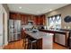 Well-equipped kitchen featuring stainless steel appliances, and an island at 11629 Boothbay Ln, Fishers, IN 46037