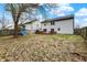 Expansive backyard, vinyl sided home, wood deck, playset and lawn at 12198 Blue Springs Ln, Fishers, IN 46037