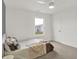 Well-lit bedroom featuring carpet, a large window, and ample space at 12198 Blue Springs Ln, Fishers, IN 46037