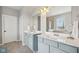 Bright bathroom with dual vanities, modern fixtures, and decorative accents creates a refreshing and functional space at 1442 Avondale Dr, Westfield, IN 46074