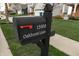 Close up of the community mailbox with the address 15958 Oakhurst Lane at 15958 Oakhurst Ln, Fishers, IN 46040