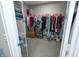 Spacious walk-in closet featuring ample hanging space, shelving, and plenty of room for storage containers at 15958 Oakhurst Ln, Fishers, IN 46040