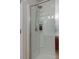 Bathroom with glass enclosed stand up shower featuring chrome hardware at 2209 Foxfire Ct, Greenfield, IN 46140
