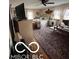 Spacious bedroom with a large rug, bed, windows, and ceiling fan at 3030 N 600 E, Lebanon, IN 46052