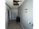 Hallway with laundry hook-ups and an interesting sink at 3046 Central Ave, Indianapolis, IN 46205
