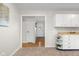 View from the kitchen towards the living room shows the open floor plan at 3104 S Pisgah Way, Columbus, IN 47203