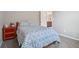Cozy bedroom with carpet, neutral walls, double bed, and simple decor at 3254 S Ansley Dr, New Palestine, IN 46163