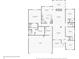 Detailed floor plan showcasing the layout of this home with the primary and secondary rooms, including dimensions at 3254 S Ansley Dr, New Palestine, IN 46163