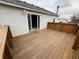 View of backyard deck, offering an outdoor space for relaxation and gatherings at 373 Springfield Cir, Greenwood, IN 46143