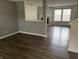 Spacious living room with hardwood floors, neutral paint, a fireplace, and natural light at 373 Springfield Cir, Greenwood, IN 46143