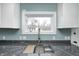 Kitchen sink featuring a cutting board and new faucet with an exterior view at 420 N Irvington Ave, Indianapolis, IN 46219
