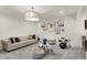 Finished basement featuring a relaxed seating area, a table for children and art work at 5130 Melbourne Pl, Zionsville, IN 46077