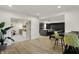 Finished basement with open layout featuring a game area, bar, and recreation space at 5130 Melbourne Pl, Zionsville, IN 46077