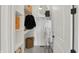 Closet featuring built in shelving and decor at 5130 Melbourne Pl, Zionsville, IN 46077