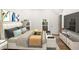 Relaxing main bedroom with neutral tones, large windows, and calming decor at 555 N Hamilton Ave, Indianapolis, IN 46201