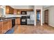 Functional kitchen equipped with stainless steel appliances, and ample counter space at 7854 Crooked Meadows Dr, Indianapolis, IN 46268