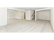 Large basement area featuring carpet and recessed lighting and staircase at 11392 Gammel Pl, Fishers, IN 46040