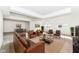 Finished basement featuring plush seating, recessed lighting, and a dining area at 11392 Gammel Pl, Fishers, IN 46040