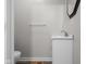 Bathroom featuring a white vanity and fixtures at 1512 Tipton Ln, Columbus, IN 47201