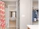 En-suite bathroom with a shower, closet, and bedroom view at 16963 Southall Dr, Westfield, IN 46074