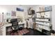 Bright studio space with storage shelving and workspace at 16963 Southall Dr, Westfield, IN 46074