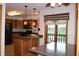 Eat-in kitchen featuring stainless steel appliances, and modern lighting at 1915 Barbie Ct, Franklin, IN 46131