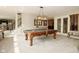 Finished basement with a pool table, stairs, and a seating area at 2004 Caledonian Ct, Greenwood, IN 46143