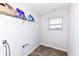 Practical laundry room with modern connections and window, perfect for easy chores at 286 Lar Lan Dr, Danville, IN 46122