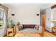 A comfortable living room area with a rustic-style couch and decor at 301 Lancelot Dr, Franklin, IN 46131