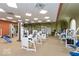 Well-equipped gym with a variety of exercise machines and fitness equipment at 350 N Meridian St # 205, Indianapolis, IN 46204