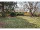 Spacious backyard featuring mature trees and lush greenery at 3510 Chamberlin Dr, Indianapolis, IN 46237