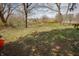 Large backyard space with room for gardening and recreation at 3510 Chamberlin Dr, Indianapolis, IN 46237