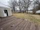 A spacious backyard featuring a deck at 3519 N Whitcomb Ave, Indianapolis, IN 46224