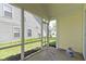 Screened porch with view of a green backyard at 3856 Cornwallis Ln, Carmel, IN 46032