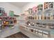 Well-organized pantry with wire shelving and a variety of food storage containers at 4016 Railhead Ave, Westfield, IN 46074